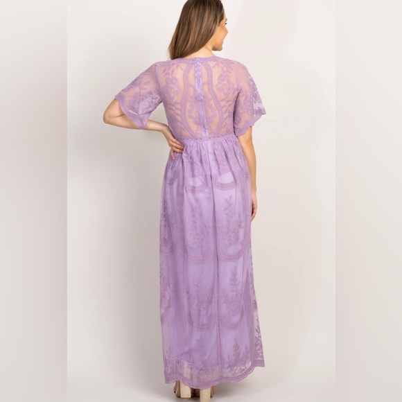 Pink blush maternity dress - Picture 2 of 7